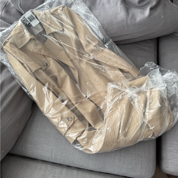 Mango Beige Double-Breasted Trench Coat - Picture 7 of 7